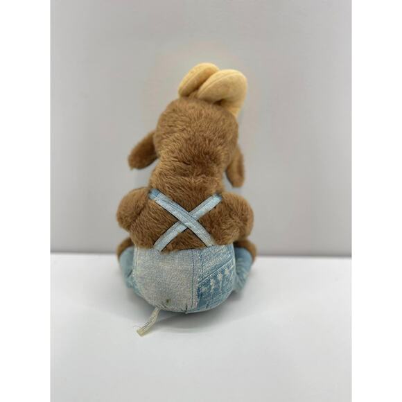 Vintage 1970s Rushton Blue Overalls‎ 18” Tall Goat Plush - Picture 5 of 9